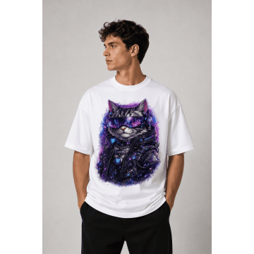 TRUSTWEAR Cyber Neko | T-shirt Oversize