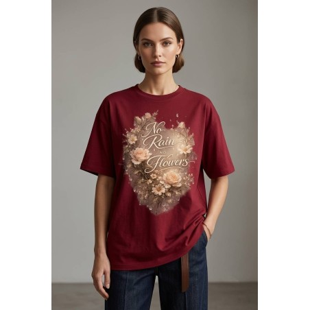 TRUSTWEAR No Rain No Flowers | T-shirt Oversize