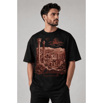 TRUSTWEAR | Carthage Empire Méditerranéen — T-shirt Oversize Noir