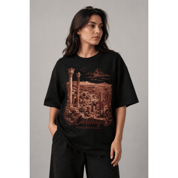 TRUSTWEAR | Carthage Empire Méditerranéen — T-shirt Oversize Noir