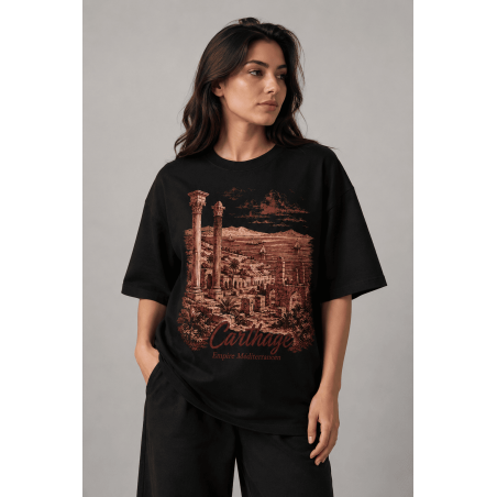 TRUSTWEAR | Carthage Empire Méditerranéen — T-shirt Oversize Noir