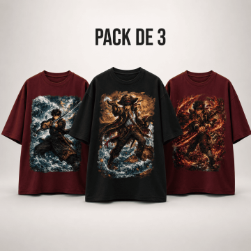 PACK DE 3 T-shirts OVERSIZE