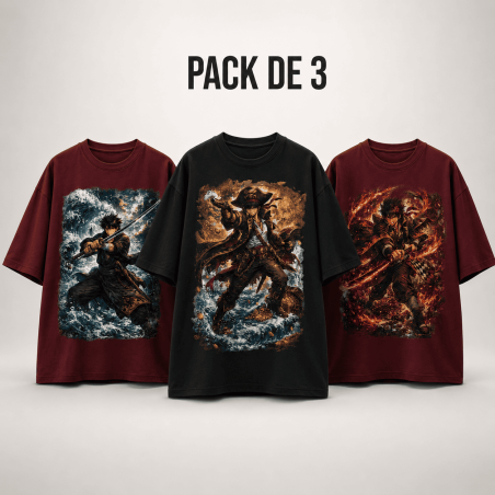 PACK DE 3 T-shirts OVERSIZE