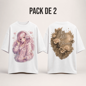 PACK DE 2 T-shirts OVERSIZE